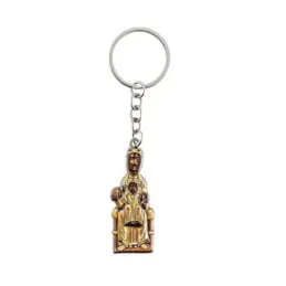 Virgen Montserrat Llavero metálico 5.5 cm. patrona de Cataluña esmalt