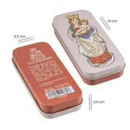Virgen Almudena Llavero metálico 5.5 cm. patrona de Madrid esmaltado
