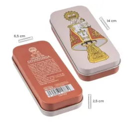 Virgen Covadonga Llavero metálico 5.5 cm. patrona de Asturias esmalta