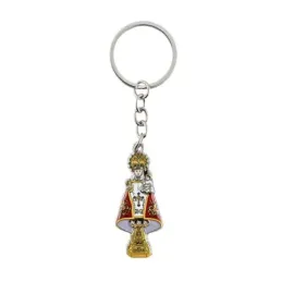 Virgen Covadonga Llavero metálico 5.5 cm. patrona de Asturias esmalta