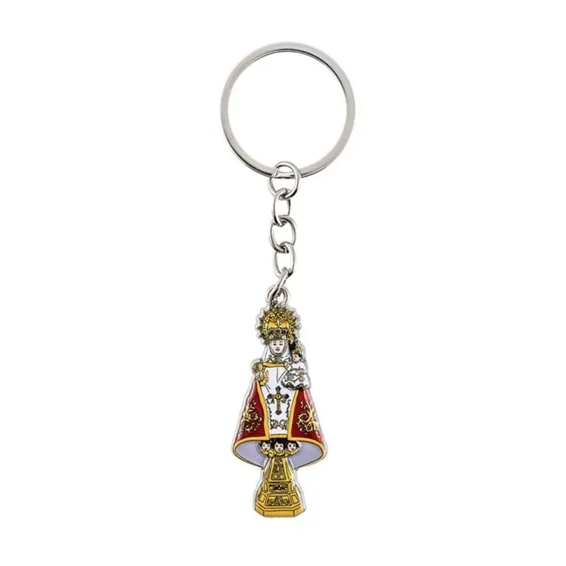 Virgen Covadonga Llavero metálico 5.5 cm. patrona de Asturias esmalta