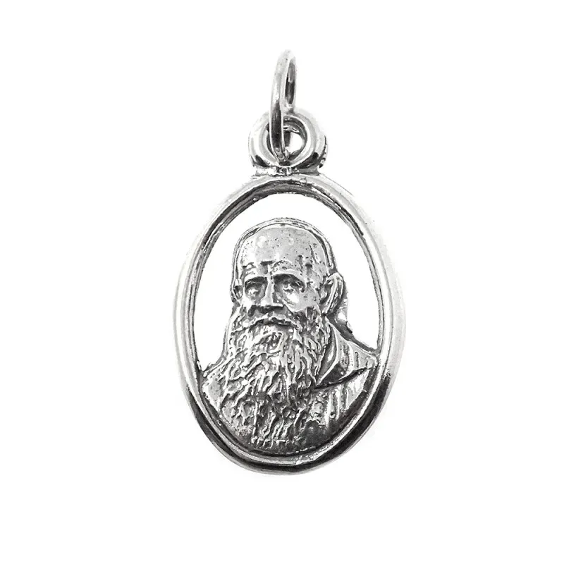 Fray Leopoldo de Alpandeire medalla plata Ley 925m unisex 28 mm. oval