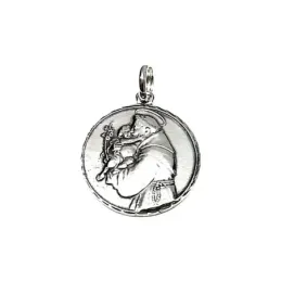 Colgante plata ley 925m 28mm. medalla San Antonio [AA8199]