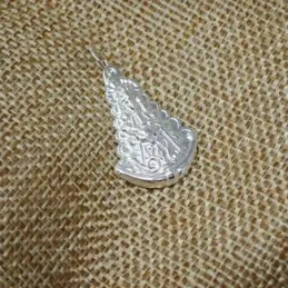 Medalla colgante plata ley 925m 25mm. Virgen Rocío pequeña [AA8027]