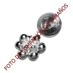Colgante plata Ley 925m bolas movibles 3 bolas 6mm [845]