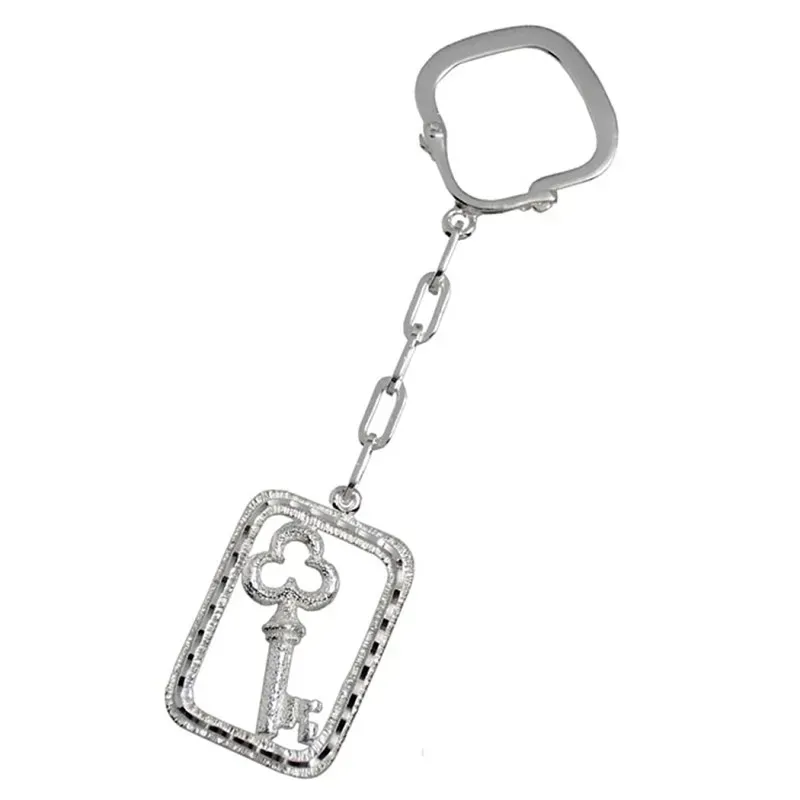 Llavero plata Ley 925m llave [1382]