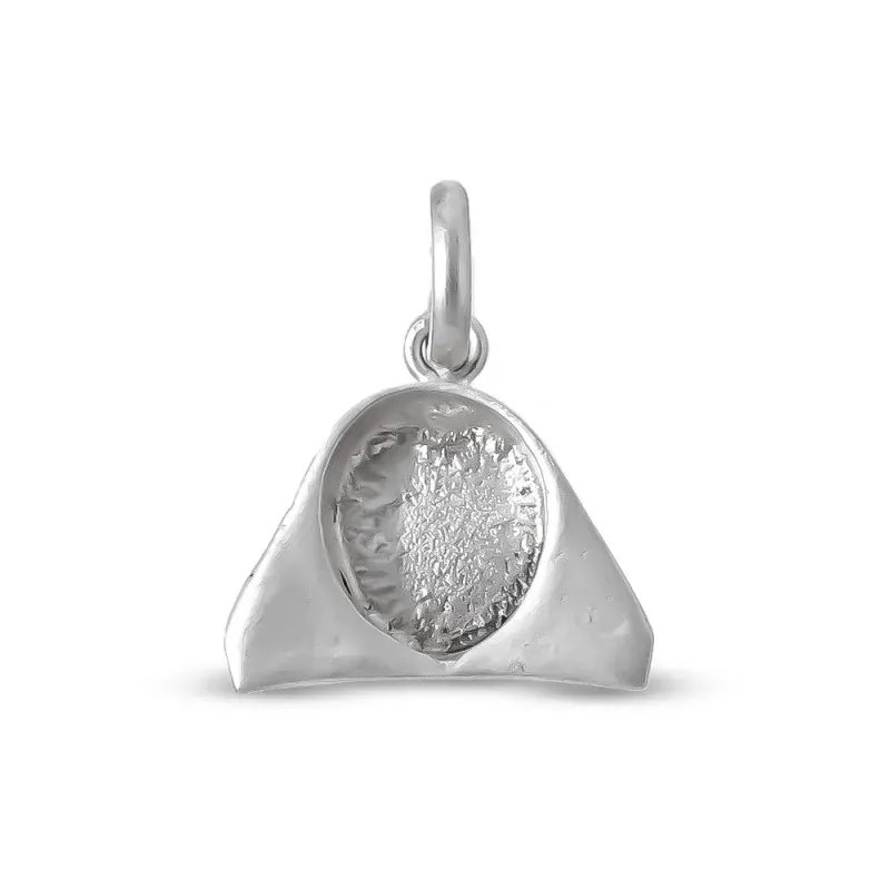 Tricornio Guadia Civil Colgante Plata Ley 925m macizo 15 mm.