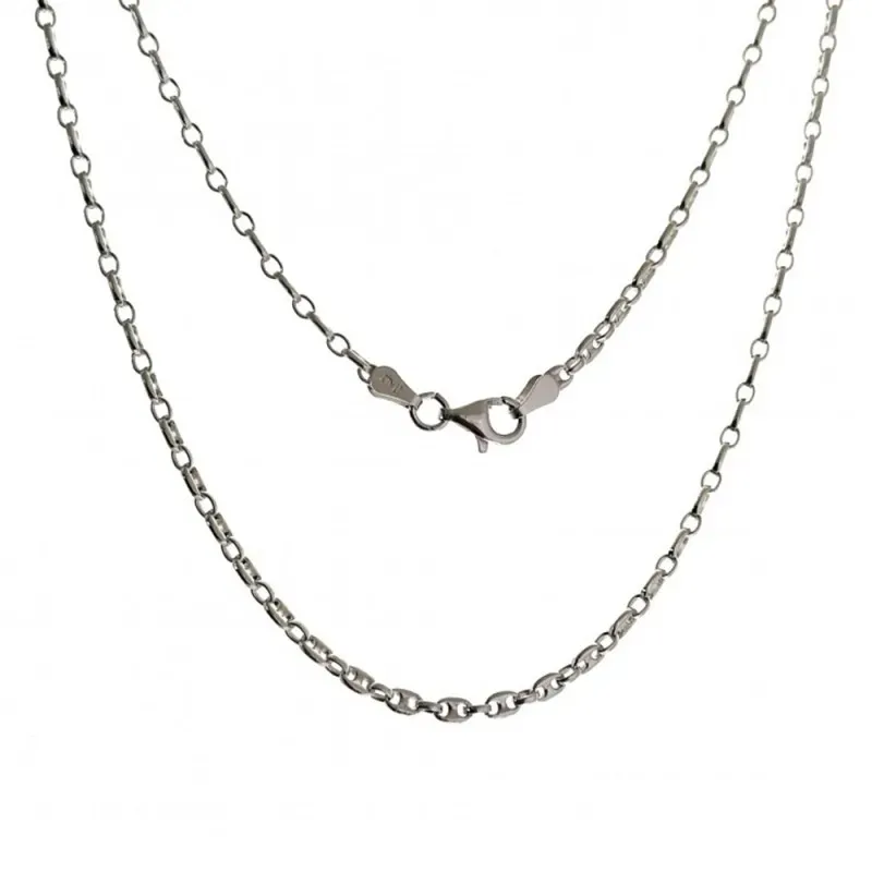 Cadena plata Ley 925m 50cm. modelo calabrote [AC0467]