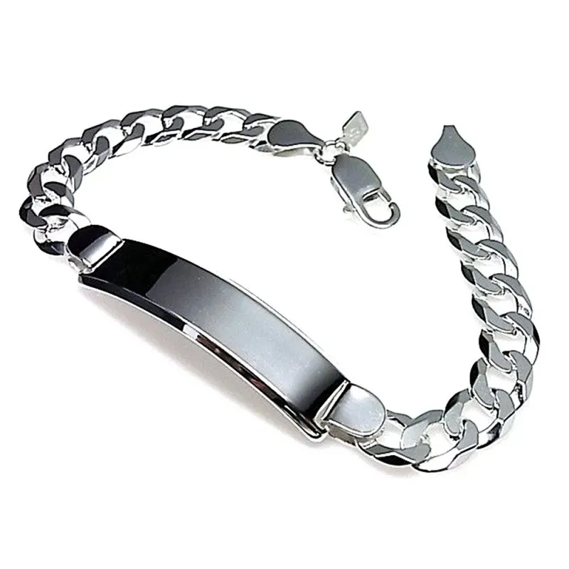 Esclava plata ley 925m lisa barbada [AB0511]