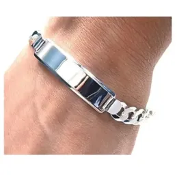 Esclava plata ley 925m lisa barbada [AB0511GR]