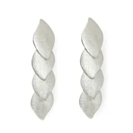 Pendientes Largos en Plata de Ley 925m de 18 mm. con forma de espiga