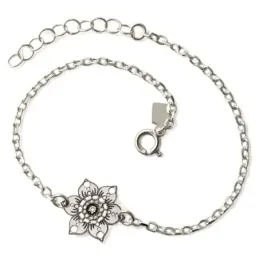 Pulsera en Plata de Ley 925m de 17 cm. forzada alargada de 2 mm. deta