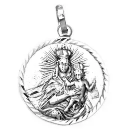 Medalla plata ley 925m Escapulario 21mm.  [AA9817]
