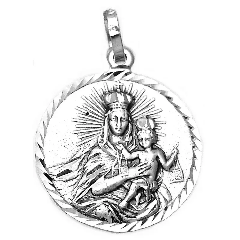 Medalla plata ley 925m Escapulario 21mm.  [AA9817]
