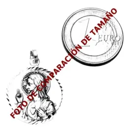 Medalla plata ley 925m Escapulario 21mm.  [AA9817]