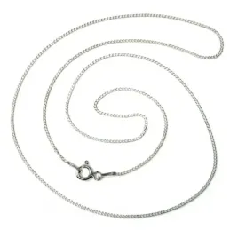 Cadena plata ley 925m 45cm. barbada hilo 0.30mm. [AB2629]