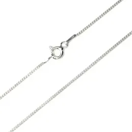 Cadena plata ley 925m 45cm. barbada hilo 0.30mm. [AB2629]