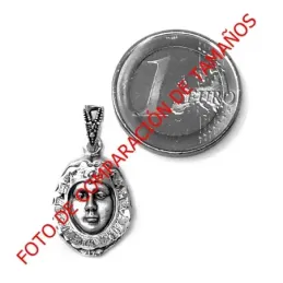 Colgante Plata Ley 925m Rostro Virgen del Rocio [AB9279]