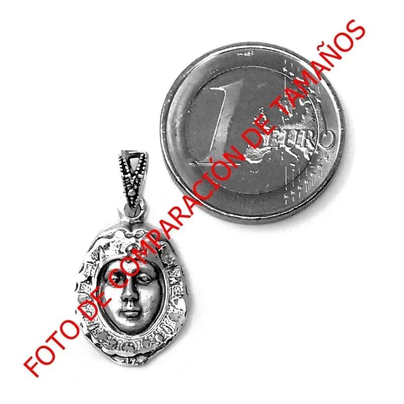 Colgante Plata Ley 925m Rostro Virgen del Rocio [AB9279]