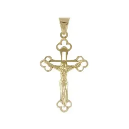 Cruz con Cristo Oro Amarillo 18k modelo Cruces Medida: 28x17x5mm.