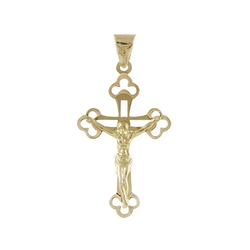 Cruz con Cristo Oro Amarillo 18k modelo Cruces Medida: 28x17x5mm.
