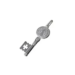 Colgante plata Ley 925m llave San Benito 25mm. unisex