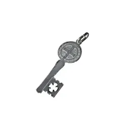 Colgante plata Ley 925m llave San Benito 25mm. unisex