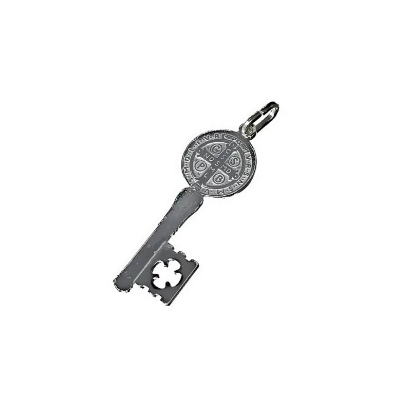 Colgante plata Ley 925m llave San Benito 25mm. unisex