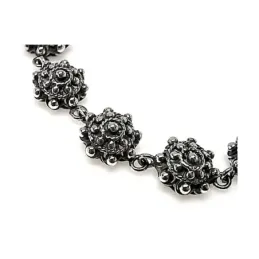 Pulsera plata ley 925m charro continuo [AB0043]