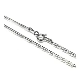 Cadena plata ley 925m 45cm. barbada 0.40mm. [AB0405]
