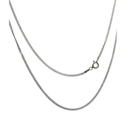 Cadena plata ley 925m lisa 50cm. barbada 0.5mm. [AB0436]