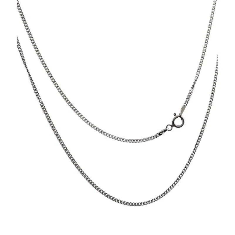 Cadena plata ley 925m lisa 50cm. barbada 0.5mm. [AB0436]