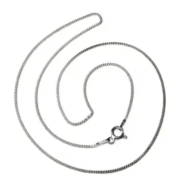 Cadena plata ley 925m 40cm. barbada 0.30mm. [AB2621]