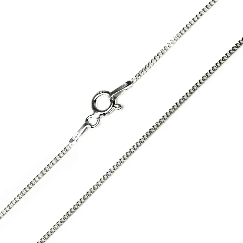 Cadena plata ley 925m 40cm. barbada 0.30mm. [AB2621]
