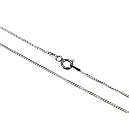 Cadena plata ley 925m 40cm. barbada 0.30mm. [AB2621]