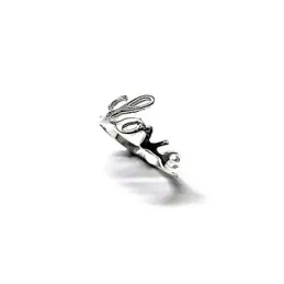 Sortija plata Ley 925m. mujer lisa palabra LOVE
