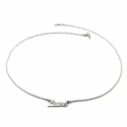 Gargantilla plata Ley 925m cadena 42cm. letras nombre personalizado cierre reasa