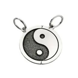 Colgante plata Ley 925m Yin-Yan 18mm. divisible unisex