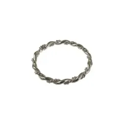 Sortija plata Ley 925m mujer reliado falange