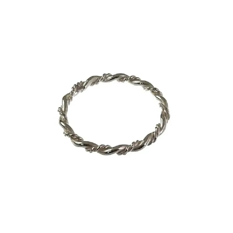 Sortija plata Ley 925m mujer reliado falange