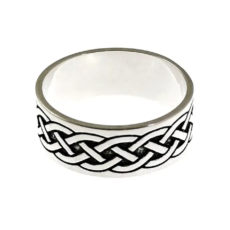 Anillo plata Ley 925m hombre detalles dibujo oxidado
