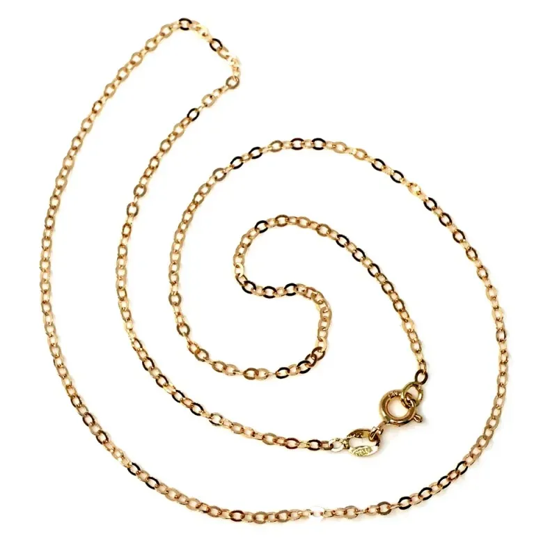 Cadena oro 18k maciza forzada 40 cm. 1,5 mm. 1.65 grs. [9618]