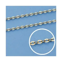 Cadena oro 18k maciza forzada 40 cm. 1,5 mm. 1.65 grs. [9618]