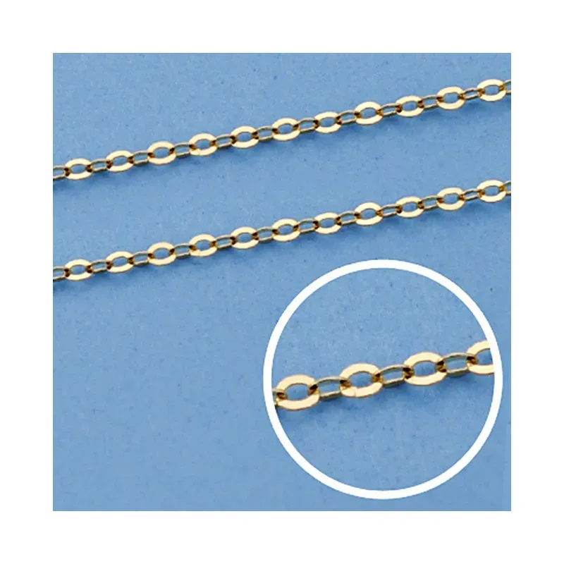 Cadena oro 18k maciza forzada 40 cm. 1,5 mm. 1.65 grs. [9618]