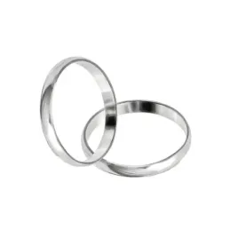 Alianza plata Ley 925m lisa grosor 3mm. brillo [AC0239GR]