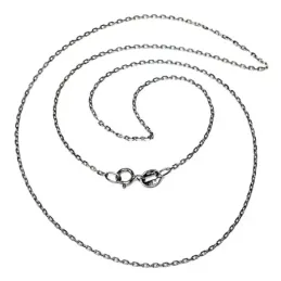 Cadena oro blanco 18k forzada 50cm. [AA2424]