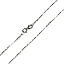 Cadena oro blanco 18k forzada 50cm. [AA2424]