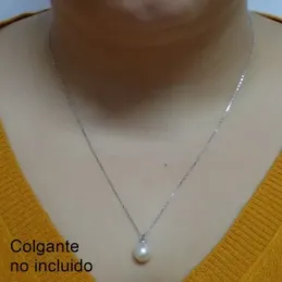 Cadena oro blanco 18k forzada 50cm. [AA2424]