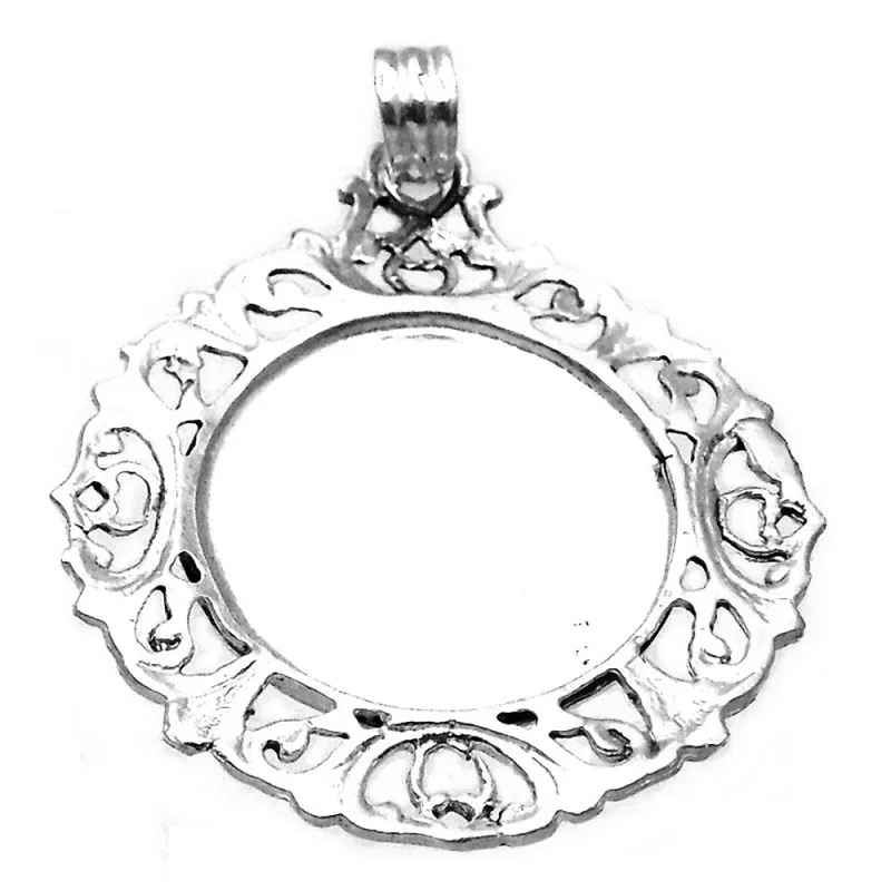 Medalla plata ley 925m Virgen Inmaculada 39mm. busto cerco [AA9812]