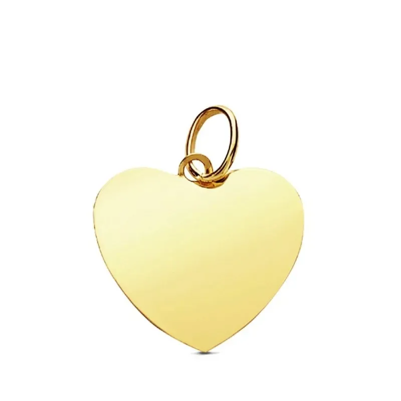 Medalla oro 9k corazón 14mm. [AB3222GR]